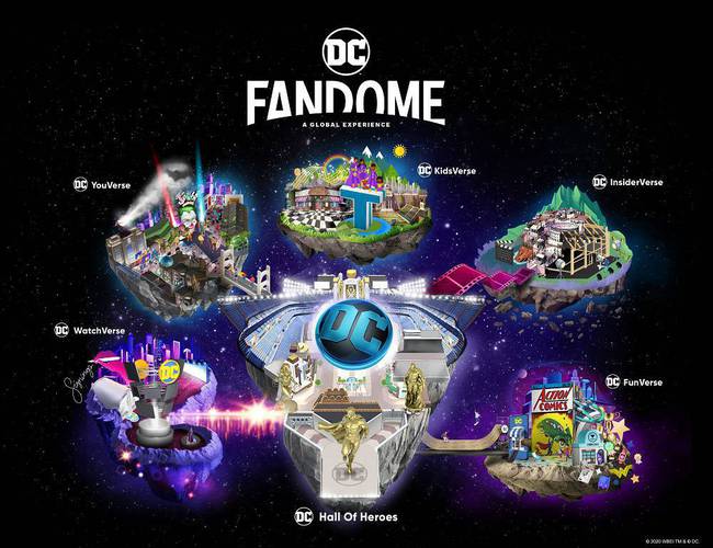 Entenda as seis áreas diferentes do DC FanDome