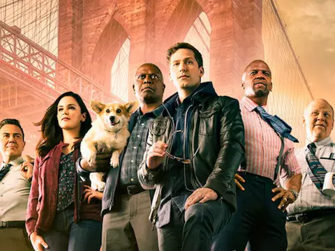 Elenco de Brooklyn Nine-Nine reunido em imagem promocional