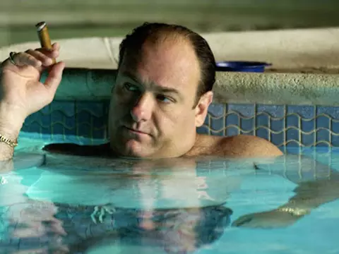 James Gandolfini como Tony Soprano (HBO/Divulgação)
