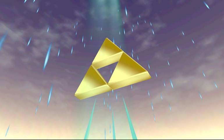 Imagem da Triforce em Ocarina of Time