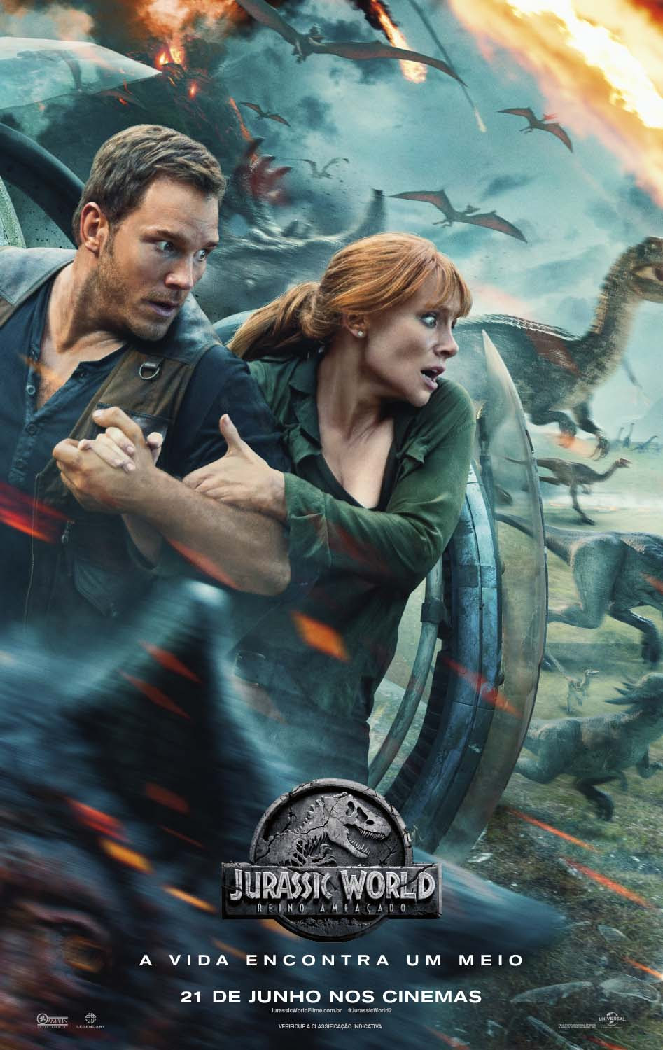 Jurassic World - Reino Ameaçado - Poster Internacional