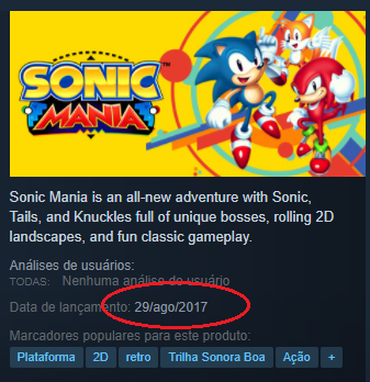 Sonic Mania on Steam