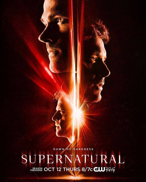 Supernatural  Poster da 13ª temporada mostra irmãos Winchester e Castiel