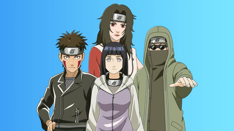 fortnite battle royale epic games naruto kurenai yuhi hinata hyuga kiba inuzuka shino aburame