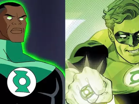 Os lanternas John Stewart e Hal Jordan