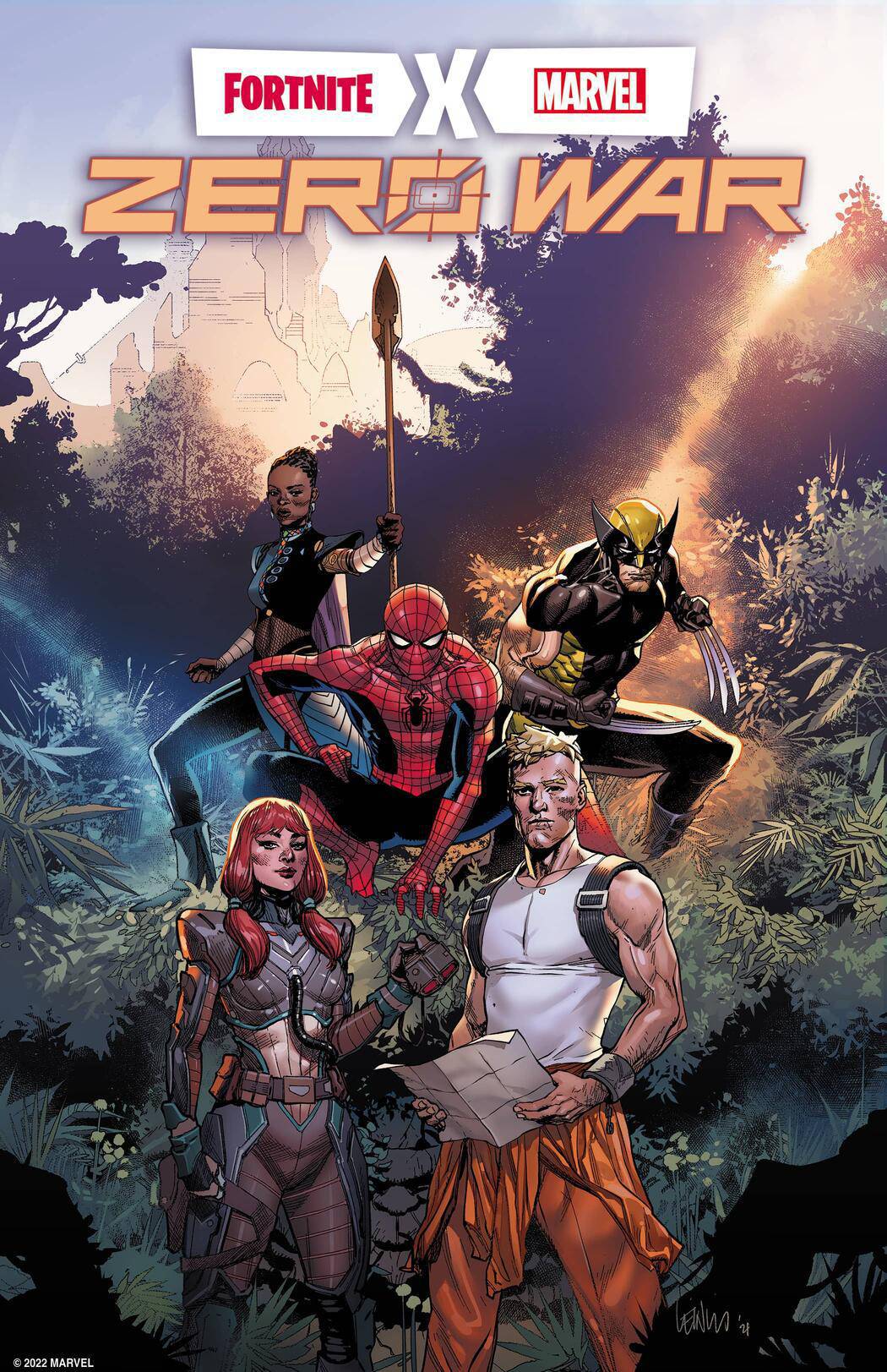 Capa de Fortnite x Marvel: Zero War #1
