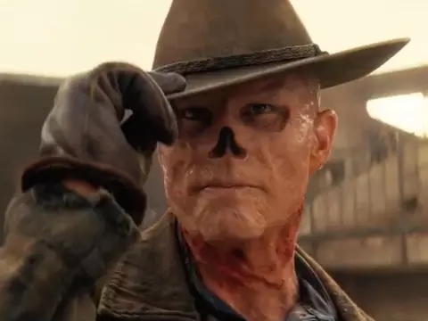 Walton Goggins em cena de Fallout (Reprodução)