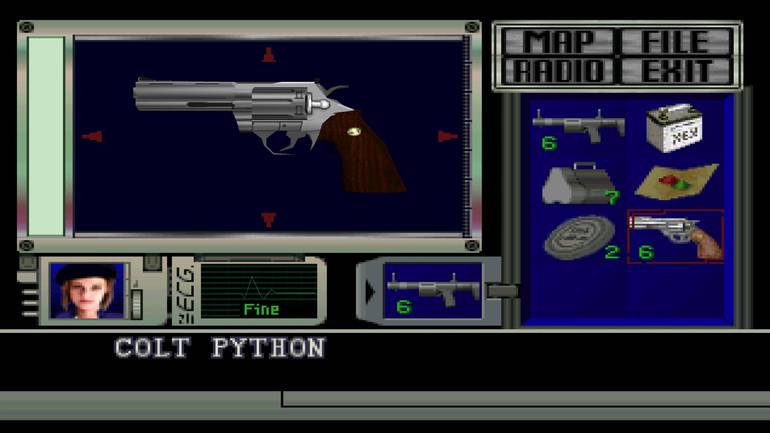 Colt Python em Resident Evil.
