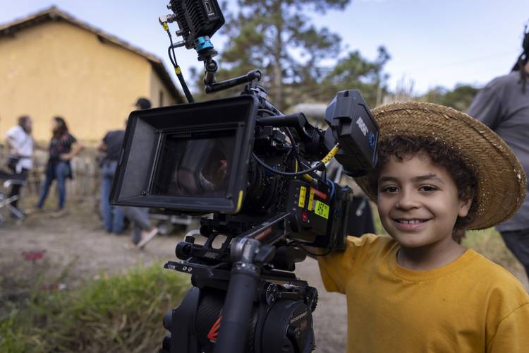 Issac Amendoim como Chico Bento (Divulgação/Fabio Braga)