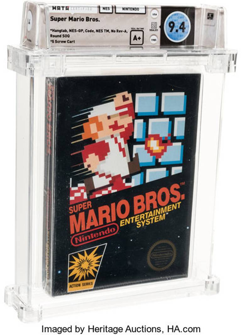Super Mario Bros. cartucho mais caro da história