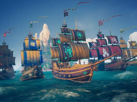 Barcos de Sea of Thieves.