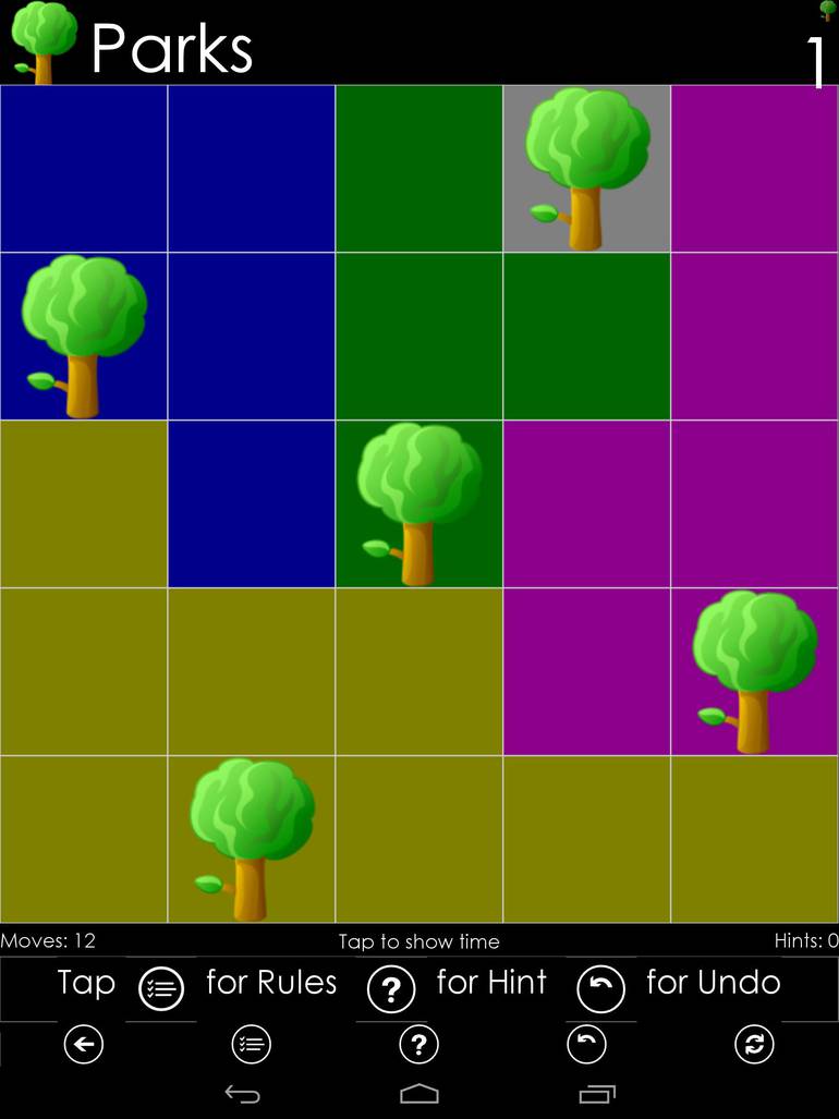 Exemplo das árvores em 100 Logic Games.
