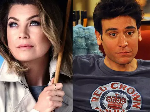 Josh Radnor em How I Met Your Mother/ Divulgação/ CBS/ Pôster de Grey's Anatomy/ Divulgação/ ABC