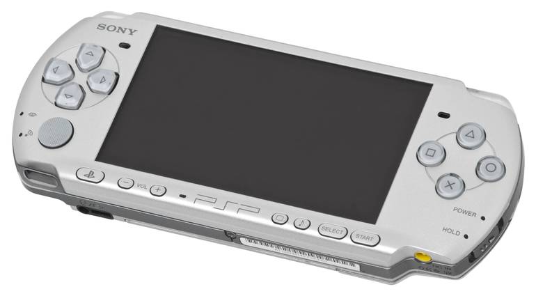 PSP na cor prata.