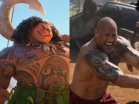 Moana quase usou IA para manipular rosto de The Rock em live-action