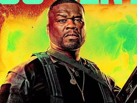 50 Cent em pôster de Os Mercenários 4 (Reprodução)