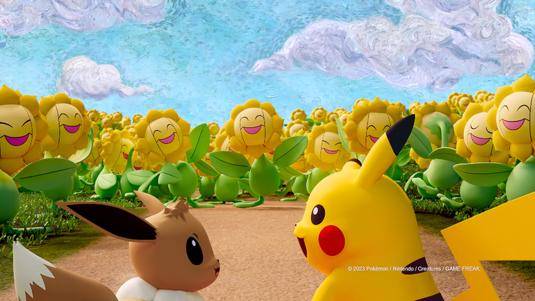 Imagem da parceria de Pokemon com o Museu de Van Gogh
