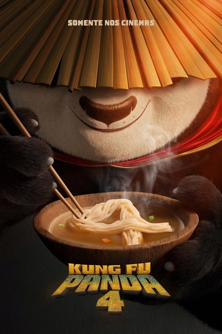 Pôster oficial de Kung Fu Panda 4