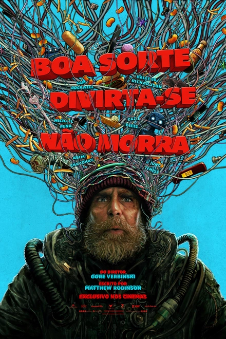Pôster oficial de Boa Sorte, Divirta-se, Não Morra