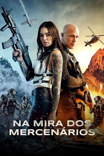 Pôster oficial de Na Mira dos Mercenários