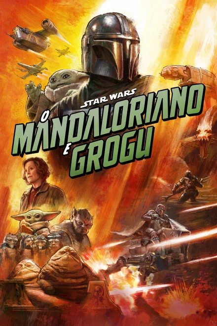 Pôster oficial de Star Wars: O Mandaloriano e Grogu