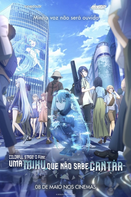 Pôster oficial de Colorful Stage! O Filme: Uma Miku Que Não Sabe Cantar