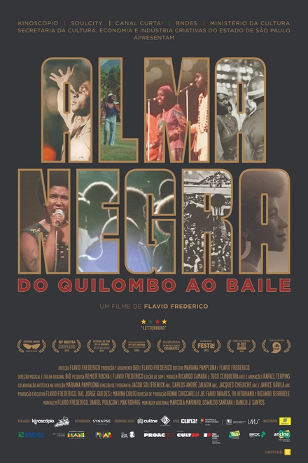 Pôster oficial de Alma Negra, do Quilombo ao Baile