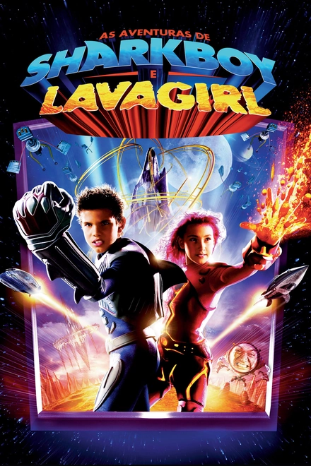 Pôster oficial de As Aventuras de Sharkboy e Lavagirl