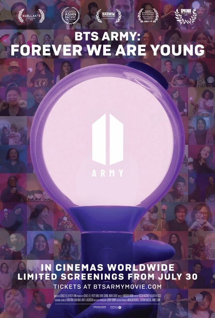 Pôster oficial de BTS Army: Forever We Are Young