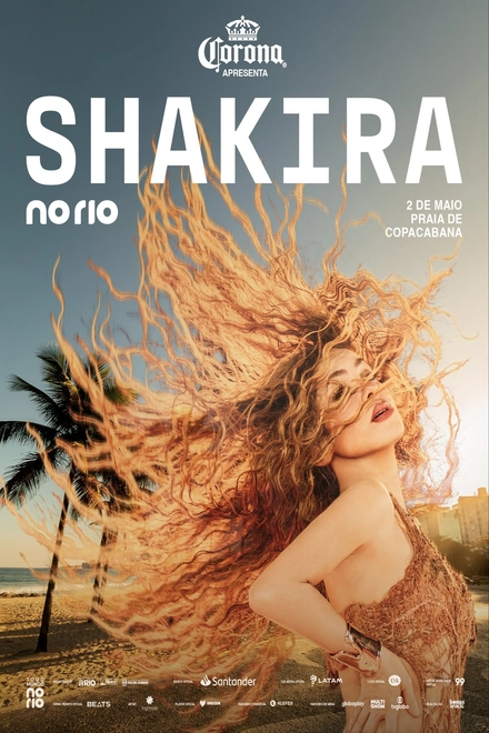 Pôster oficial de Shakira no Rio