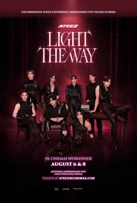 Pôster oficial de ATEEZ: 'Light the Way' in Cinemas