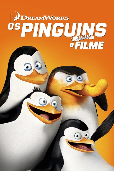 Pôster oficial de Os Pinguins de Madagascar - O Filme