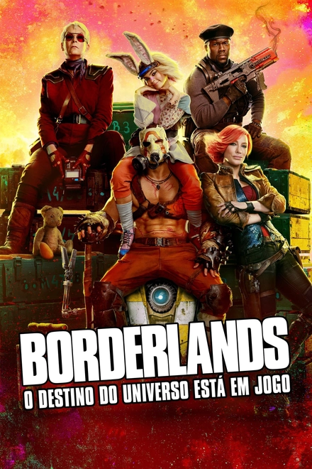 Pôster oficial de Borderlands: O Destino do Universo Está em Jogo