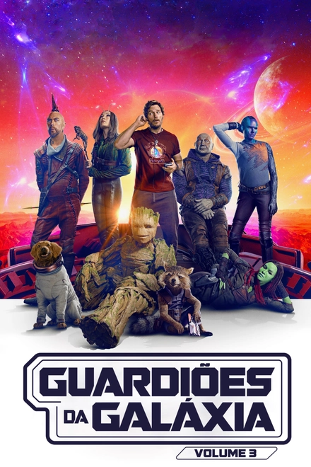 Pôster oficial de Guardiões da Galáxia: Vol. 3