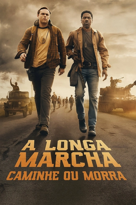 Pôster oficial de A Longa Marcha: Caminhe ou Morra