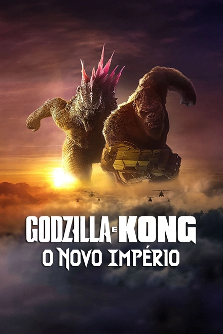 Pôster oficial de Godzilla e Kong: O Novo Império