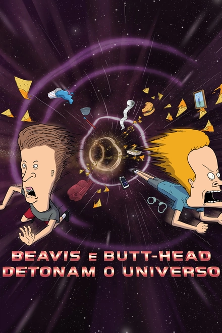 Pôster oficial de Beavis e Butt-Head: Detonam o Universo