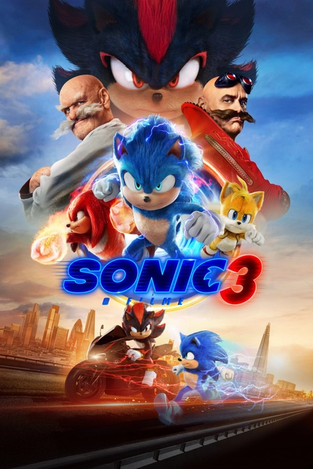 Pôster oficial de Sonic 3: O Filme