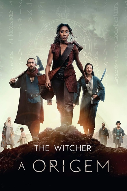 Pôster oficial de The Witcher: A Origem