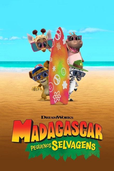Pôster oficial de Madagascar: Pequenos Selvagens