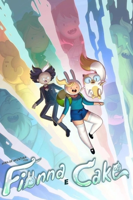 Pôster oficial de Hora de Aventura com Fionna e Cake