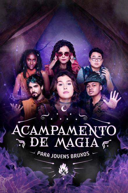 Pôster oficial de Acampamento de Magia para Jovens Bruxos