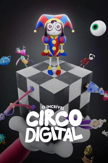 Pôster oficial de O Incrível Circo Digital