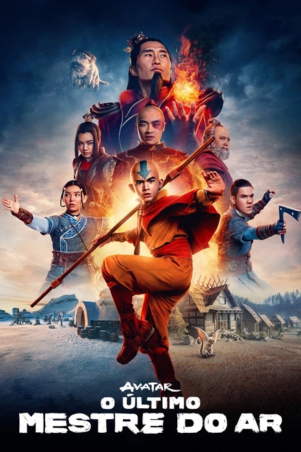 Pôster oficial de Avatar: O Último Mestre do Ar