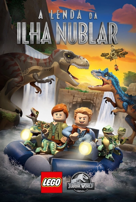 Pôster oficial de LEGO Jurassic World: A Lenda da Ilha Nublar