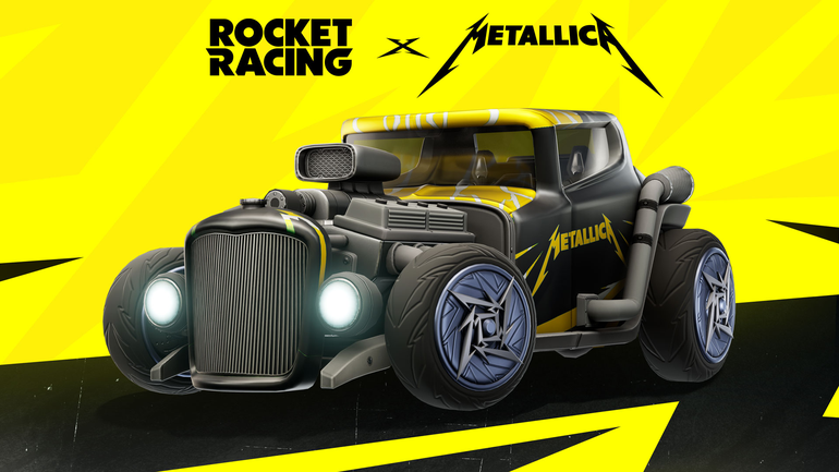 Imagem da parceria de Metallica e Fortnite