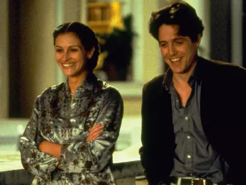 Julia Roberts e Hugh Grant, em cena de Um Lugar Chamado Notting Hill 