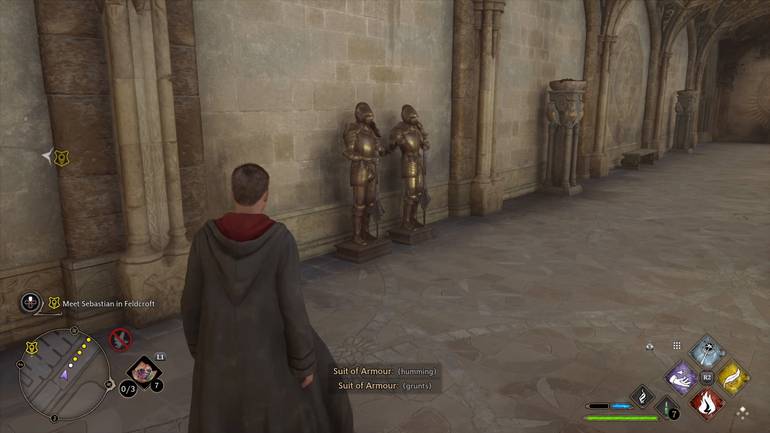 imagem de gameplay de hogwarts legacy