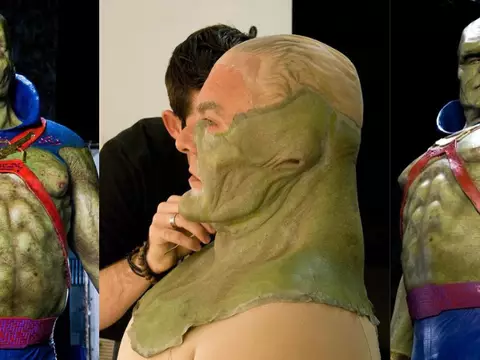 Hugh Keays-Byrne como Caçador de Marte, no filme Justice League Mortal, que nunca chegou aos cinemas