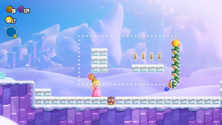 Peach na neve.